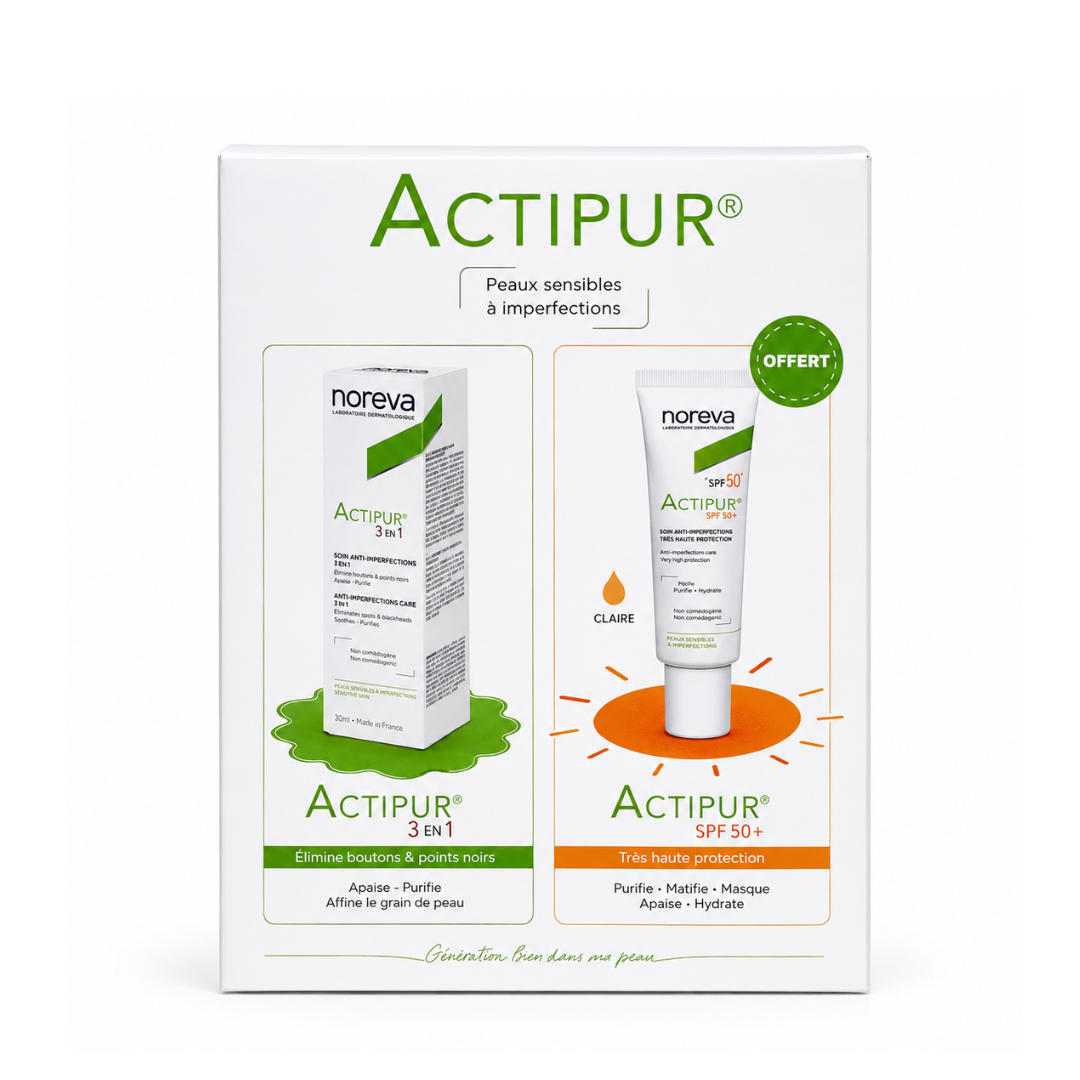 Noreva Actipur 3en1 Correcteur 30ml + Actipur Teinte Claire