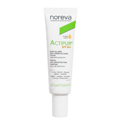 Noreva Actipur Écran Solaire Anti-imperfections Teinte Claire SPF50+ 30ml