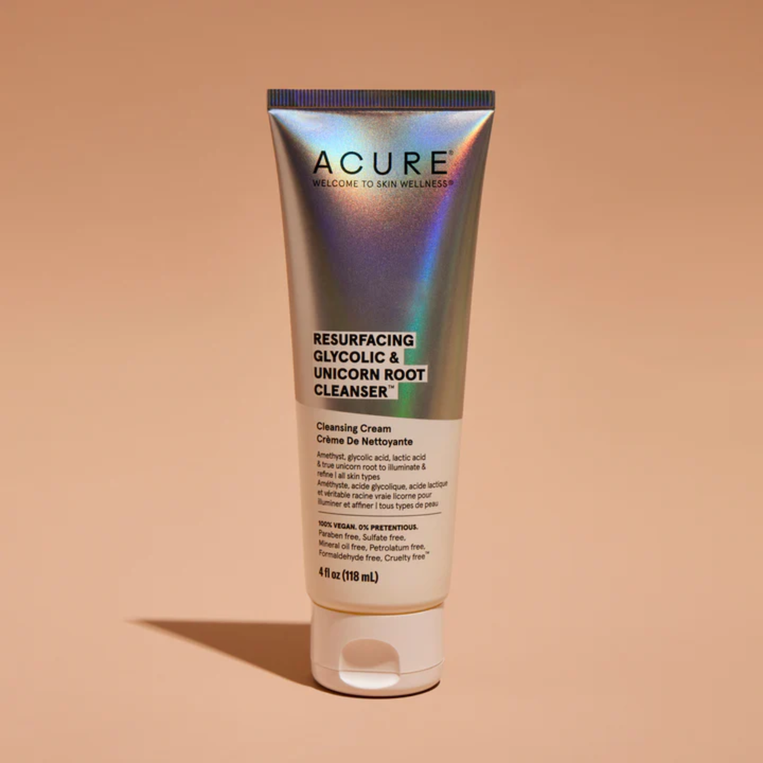 Acure Cleanser Glycolic & Unicorn Root Nettoyant Exfoliant Visage 226ml
