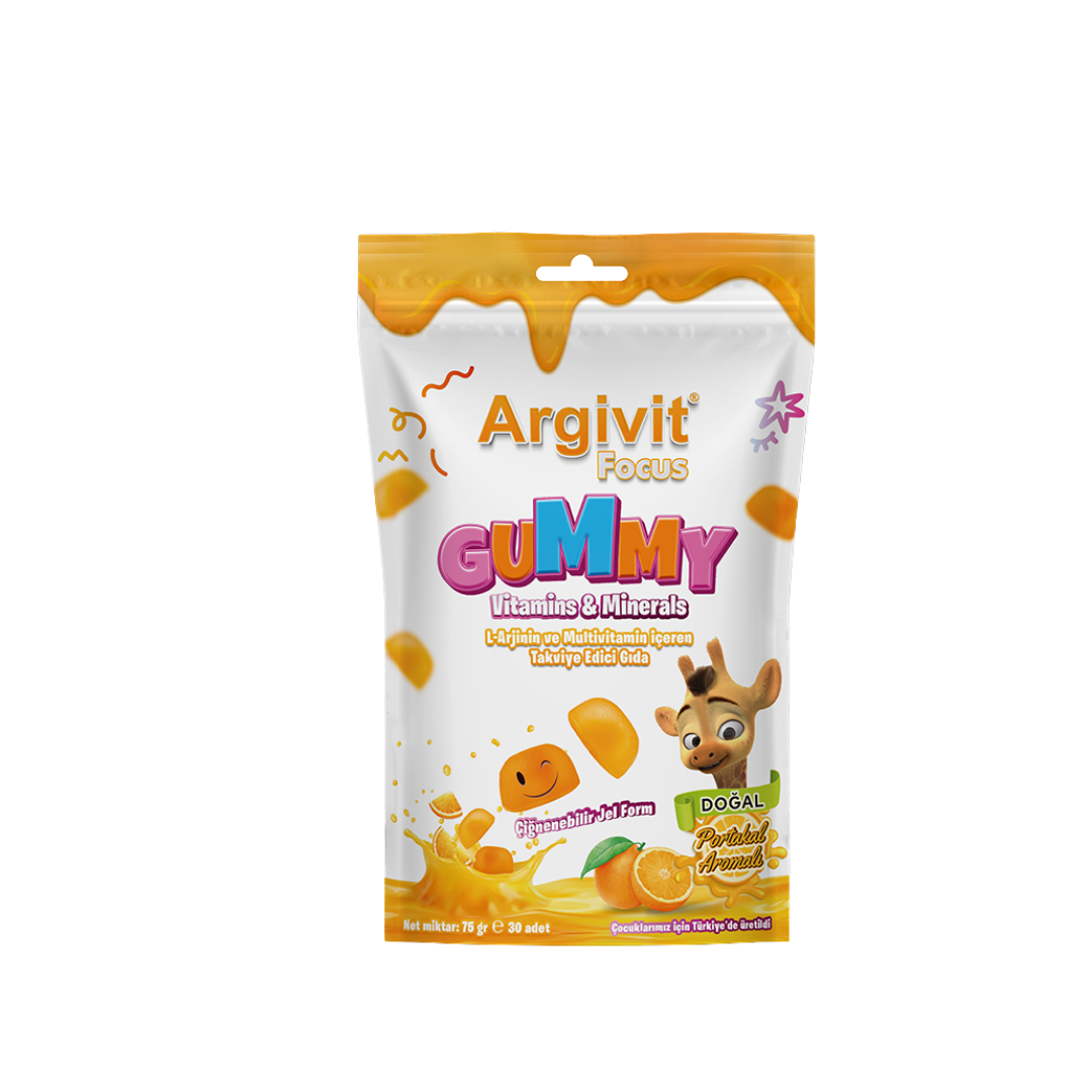 Argivit Focus Gummy 30 gommes — gummies concentration et croissance enfant Maroc
