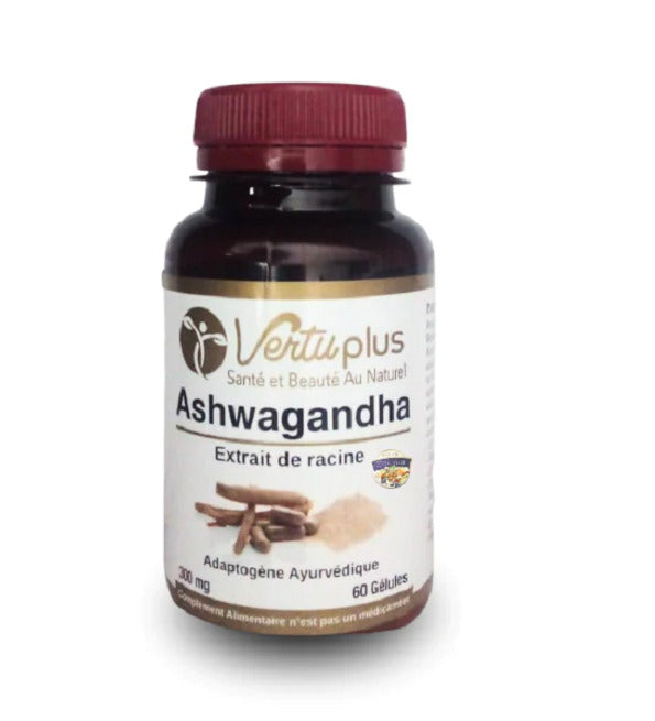 VERTUPLUS Vertu Plus Ashwaganda 60 Gélules Complément Bien-être