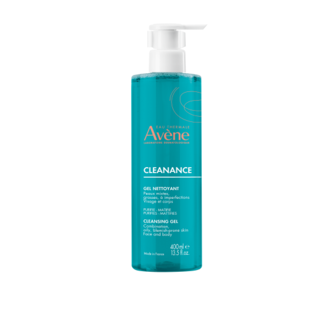 Avene Cleanance Gel Nettoyant Peaux Grasses Visage & Corps 400ml