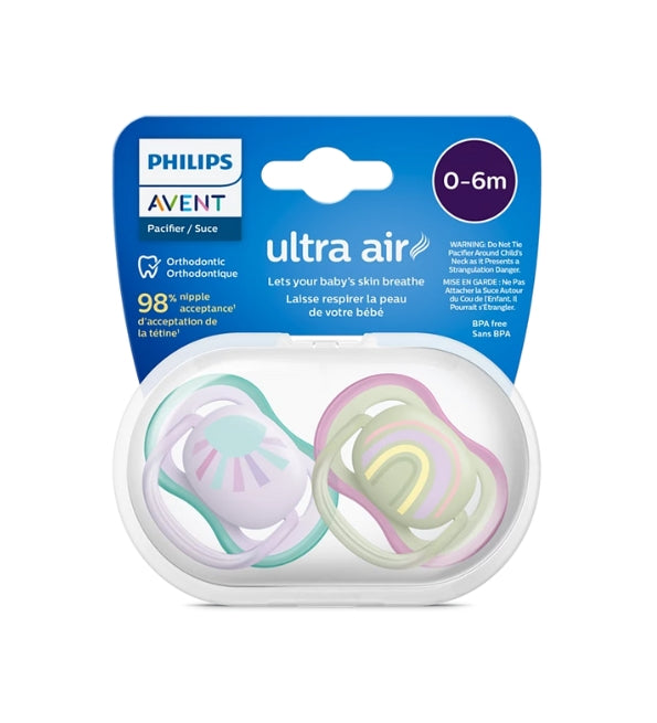 Avent Sucette Ultra Air 0-6 mois Fille SCF085/59