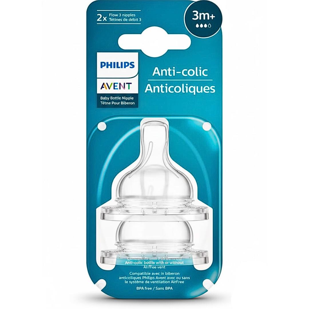 Avent Tétine Anti-Colic Flow 3 +3 Mois