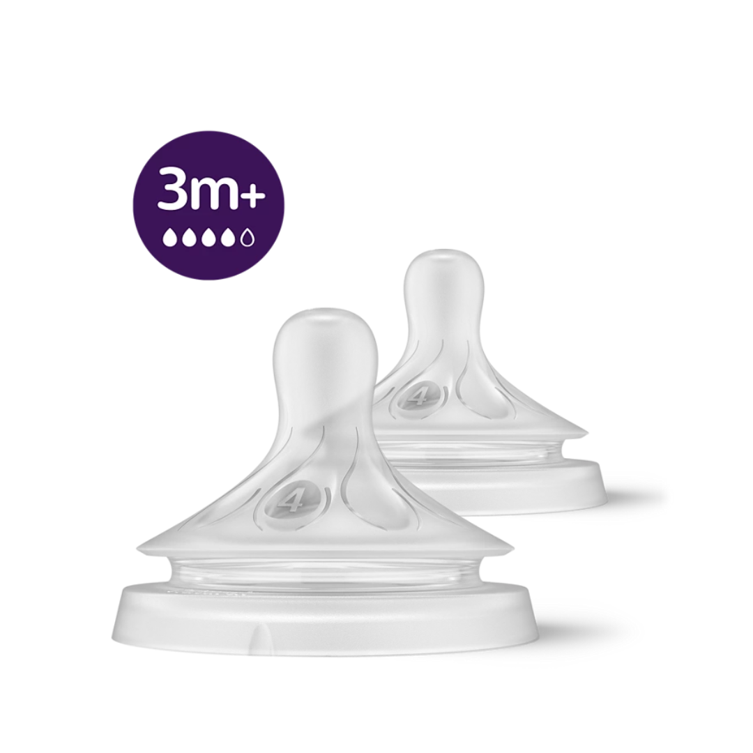Avent Tétines Natural Réponse +3 mois SCY964/02 Lot de 2
