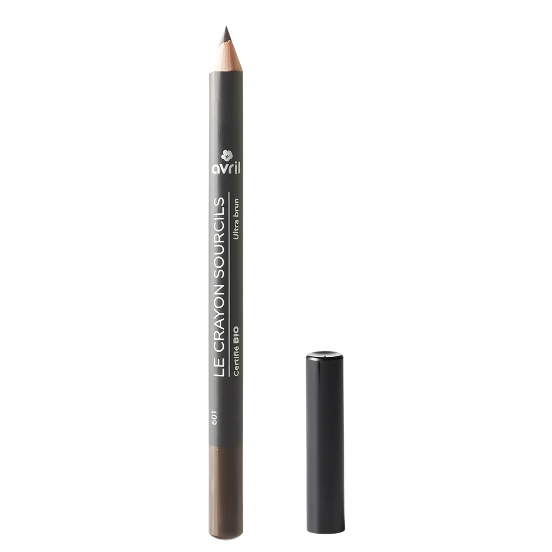 Avril Crayon Sourcils Ultra Brun Bio Pointe Fine 1g