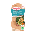 Babybio وعاء بطاطس سبانخ سلمون 2×200 جم