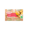 Babybio وعاء صغير تفاح وسفرجل عضوي 2 × 130 جرام