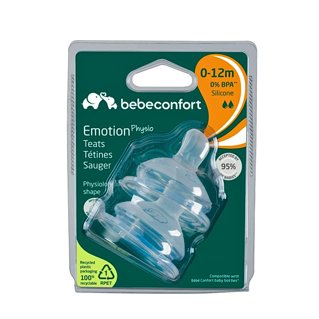 Bébé Confort Tétines Emotion Physio Silicone 0-12 Mois Lot de 2