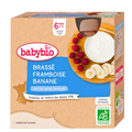 Babybio هريس الفاكهة بالتوت والموز 4×85غ