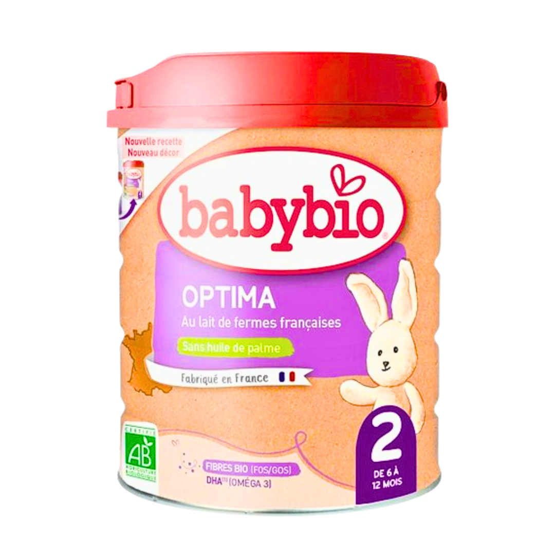Babybio Optima 2 حليب أطفال عضوي للرضع بدءًا من 6 أشهر 400 جرام