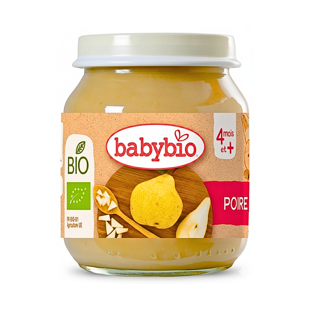 Babybio هريس كمثرى عضوي 130 غ للأطفال من 4 إلى 6 أشهر فما فوق
