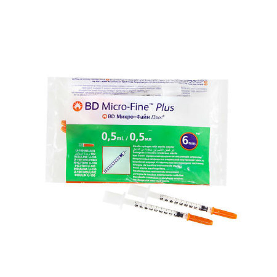 BD Micro-Fine Plus Seringue Insuline 0.5ml 10 Sachets