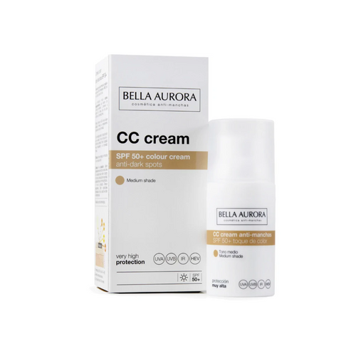 Bella Aurora CC Crème Medium SPF50+ Correction Teint 30ml