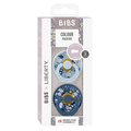 Bibs 2 Sucette Colour Round Eloise Chamomile Lawn Baby Blue