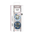 Bibs 2 Sucettes Colour Round Eloise Chamomile Lawn Baby Blue