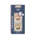 Bibs 2 Sucettes Colour Round Glow Blush / Vanilla Size 1 +0m