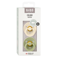 Bibs 2 Sucette Colour Symetic Ivory Sage Size 1 +0m