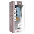 Bibs Baby Bottle Round Latex 150 ml Slow Flow Baby Blue