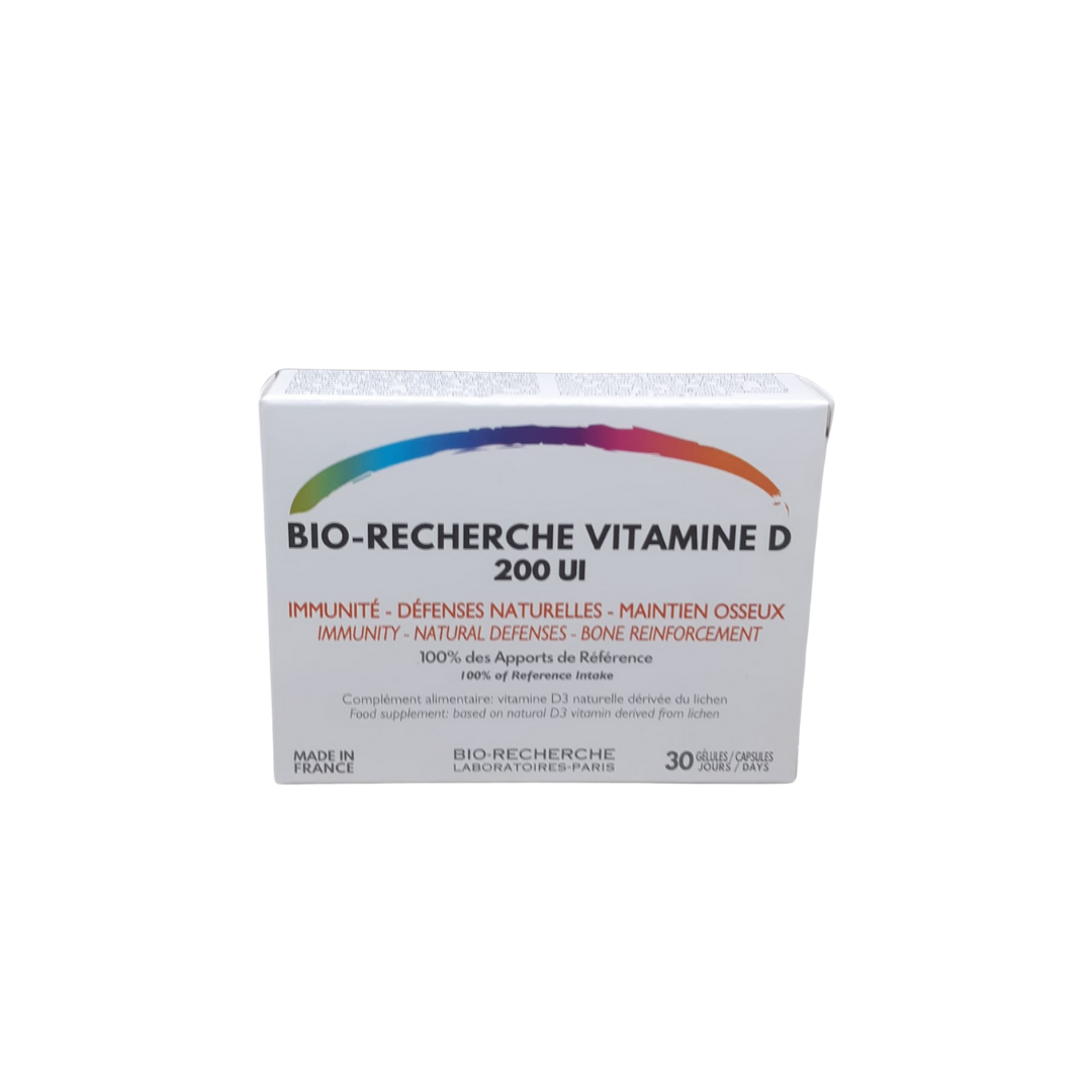 Bio-Recherche Vitamine D 200UI 30 Gélules