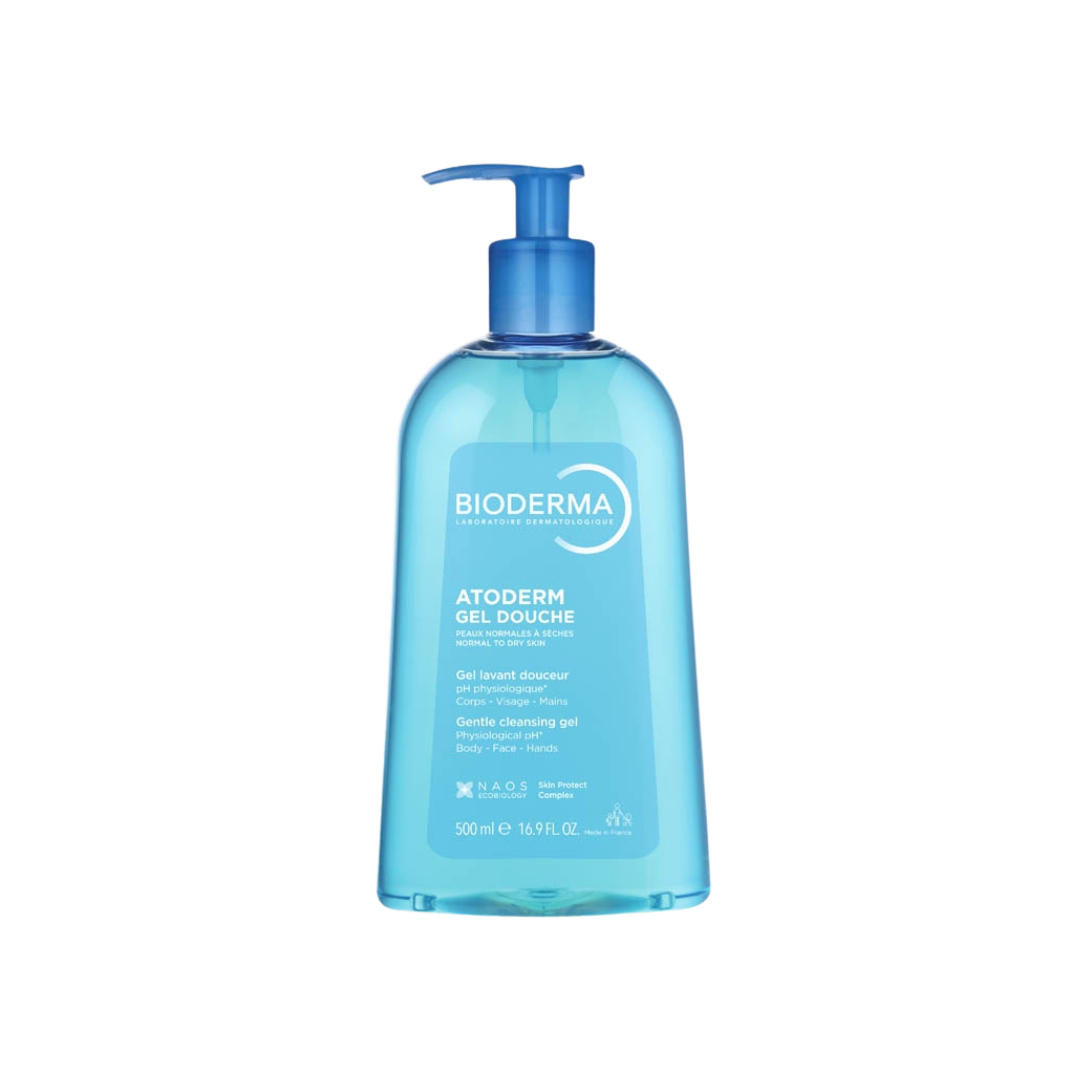 Bioderma Atoderm Gel Douche 500ml — nettoyant doux peaux sèches et sensibles, climat marocain