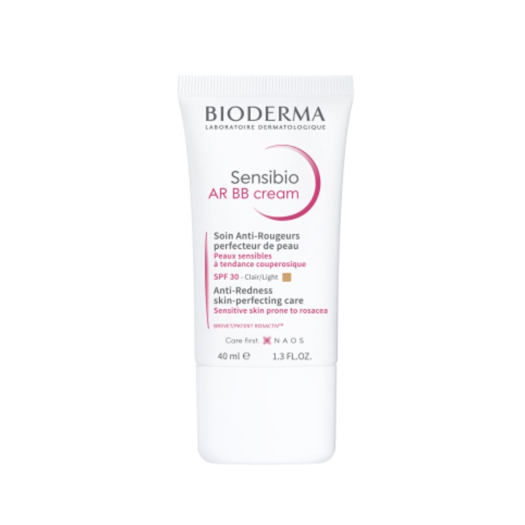 Bioderma Sensibio BB Crème AR - كريم بي بي سينسيبيو من بيوديرما - كريم العناية اليومية المرطب والموحّد للبشرة لمكافحة الاحمرار