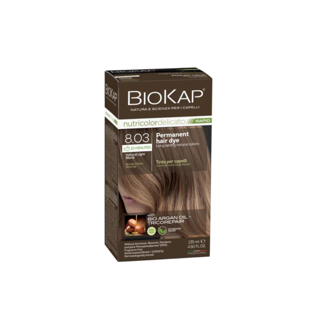Biokap Nutricolor Delicato Rapid 8.03 Blond Clair Naturel 50ml