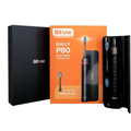 Bitvae Daily P80, coffret orange et noir avec brosse à dents électrique noire, étui et têtes