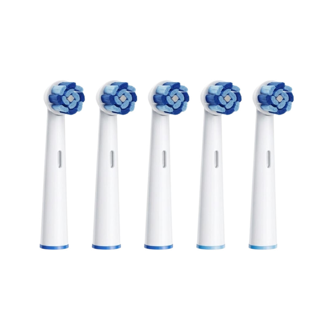 Bitvae têtes de rechange rondes blanches et bleues pour brosse à dents électrique Daily R2