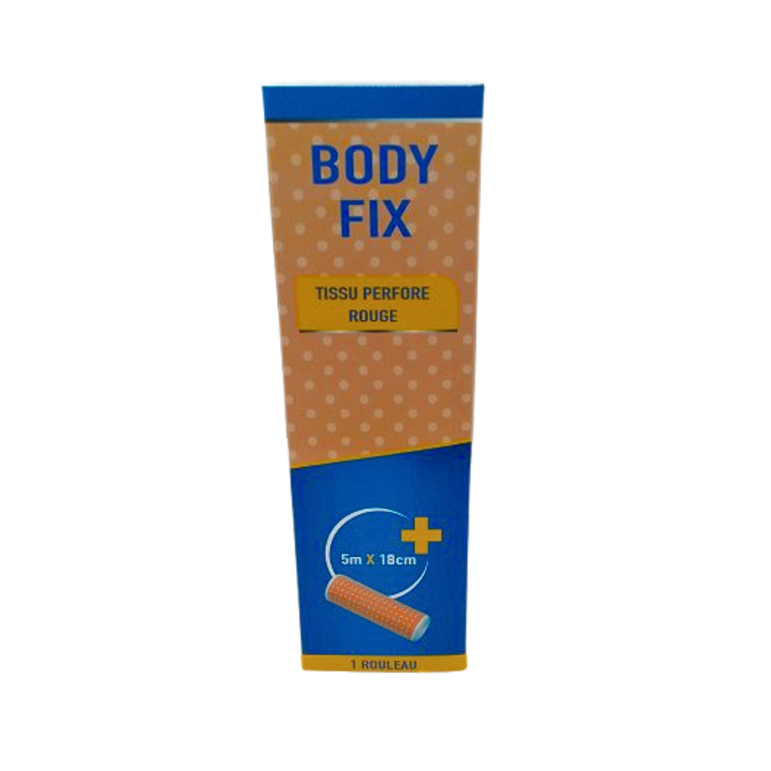 Body Fix Sparadrap Perforé 5 x 18cm Rouge