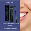 Curasept Black Luxury Whitening Dentifrice 75ml + Brosse à Dents