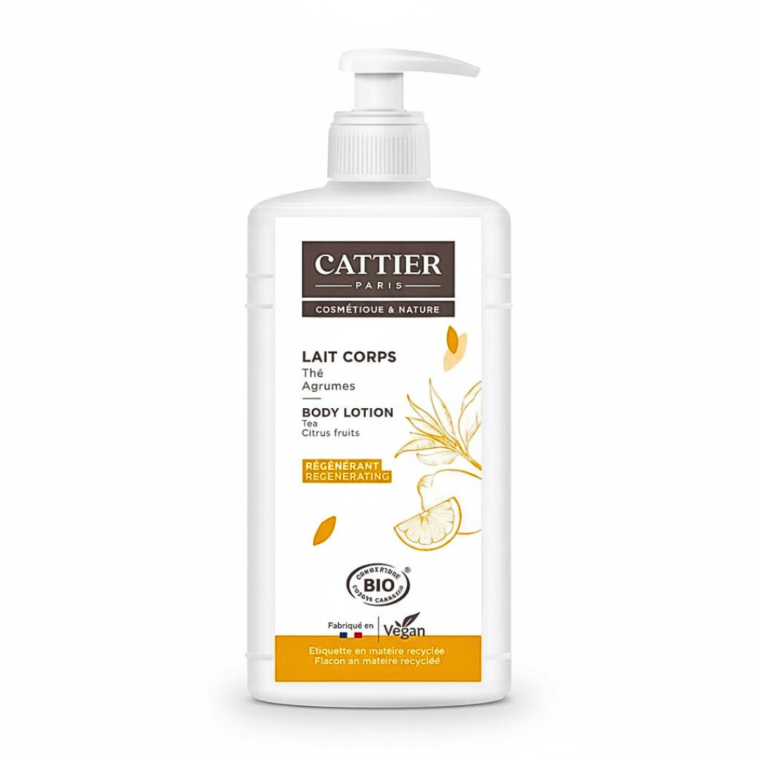 Cattier Lait Corps Thé-Agrumes Hydratation 500ml