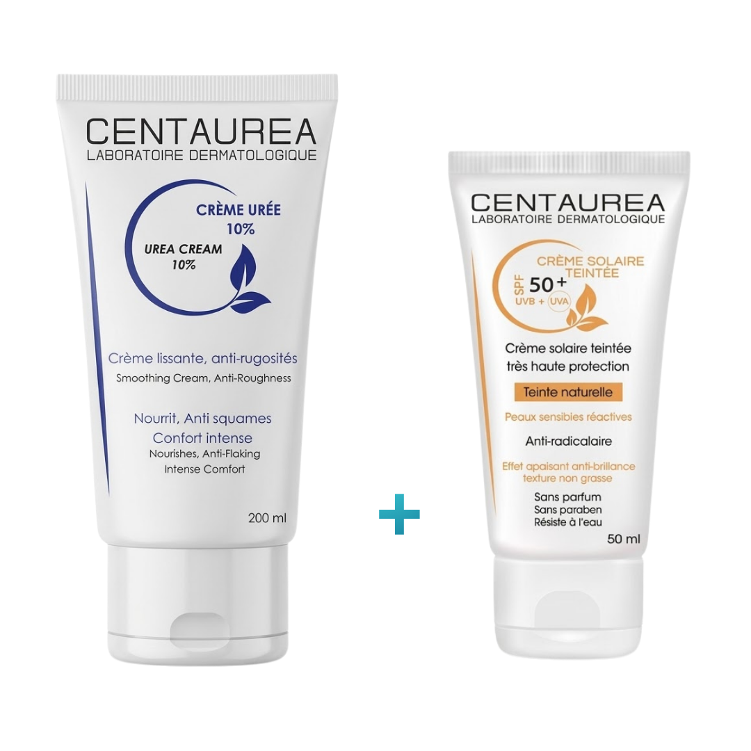 Centaurea Crème Urée 10% + Écran Teinté Coffret 200ml+50ml