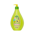 Cipollino Shampooing & Après-Shampooing 2en1 400 ml, flacon pompe vert pomme, mascotte oignon, enfant dès 3 ans