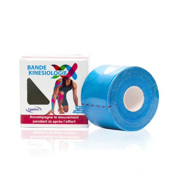 Comfort Bande Kinésiologie 5m x 5cm Bleu