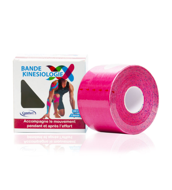 Comfort Bande Kinésiologie 5m x 5cm Rose