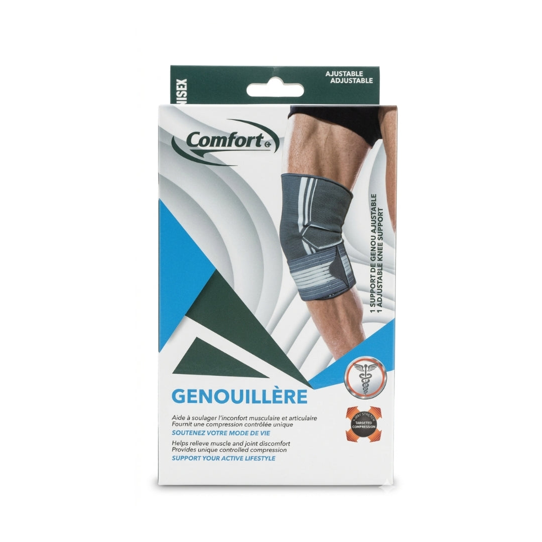 Comfort Genouillère Élastique Strapping Ajustable Soutien Renforcé