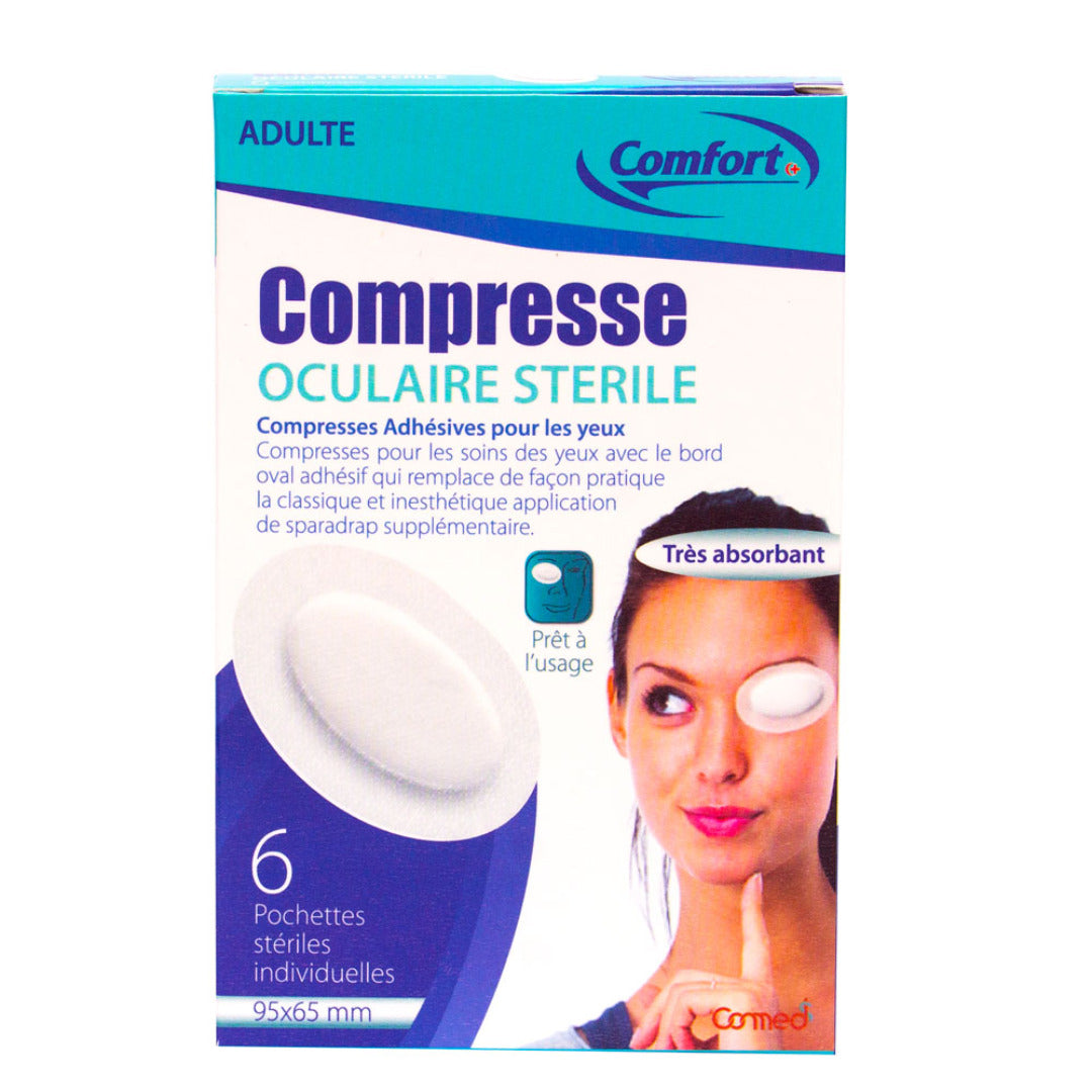 Comfort Compresse Oculaire Adhésive Stérile 6 Pièces