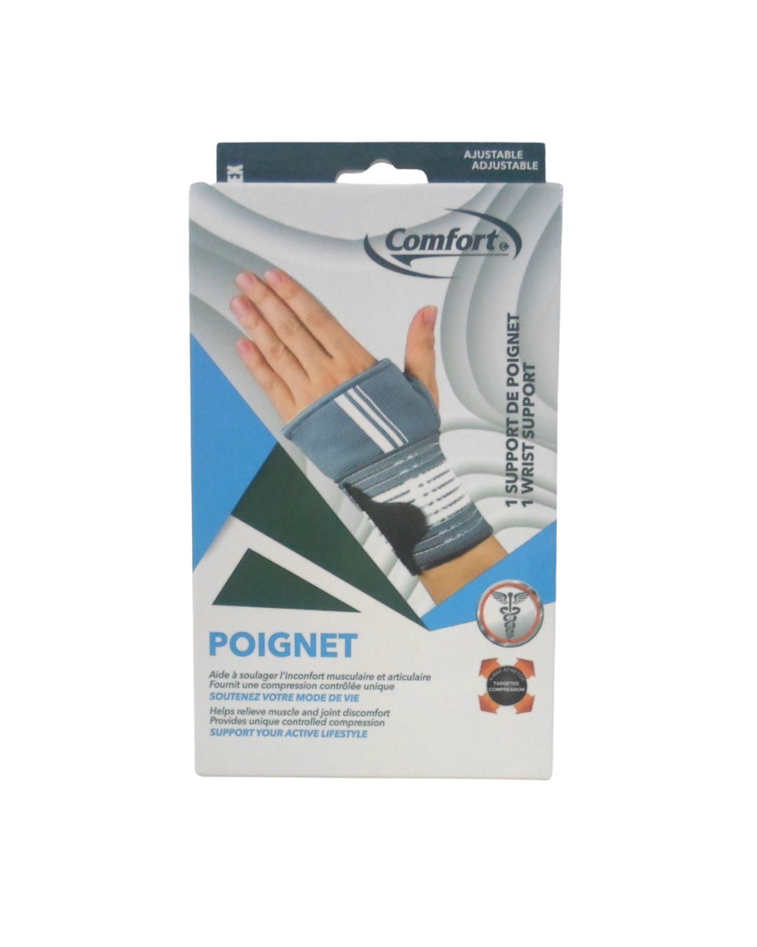Comfort - Support de Poignet Ajustable Maintien Ergonomique