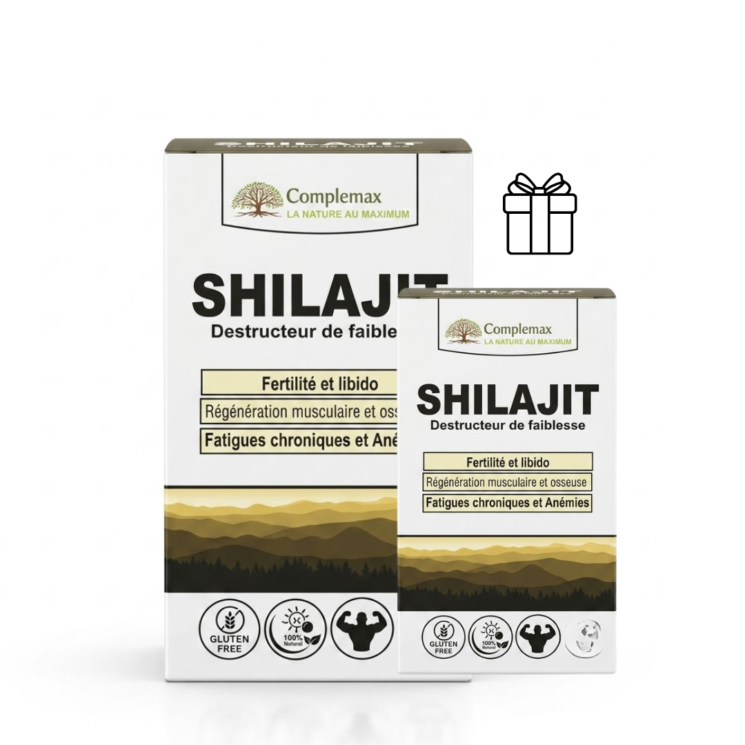 Complemax Shilajit 60 Gelules + Complemax Shilajit Echantill