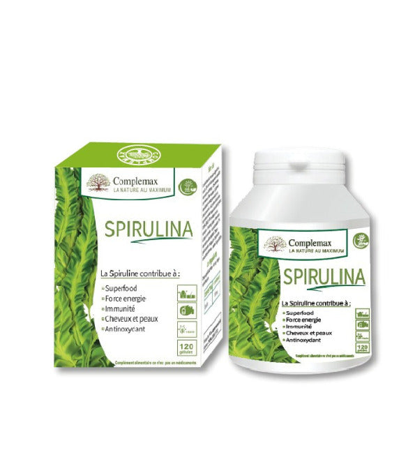 COMPLEMAX Spiruline 120 Gélules Énergie Vitalité