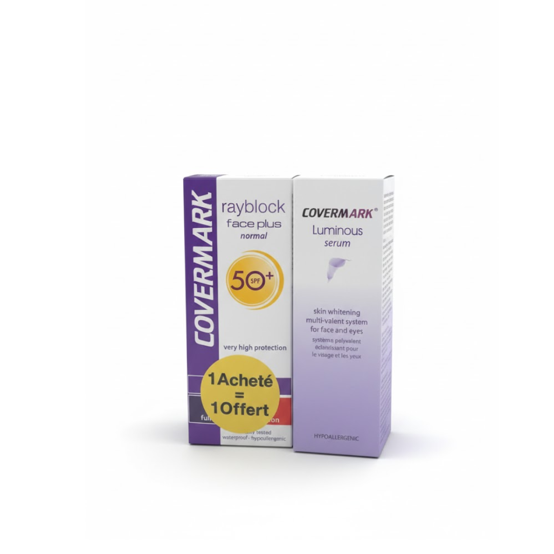 Covermark Luminous Serum + Rayblock Pack Anti-taches Visage