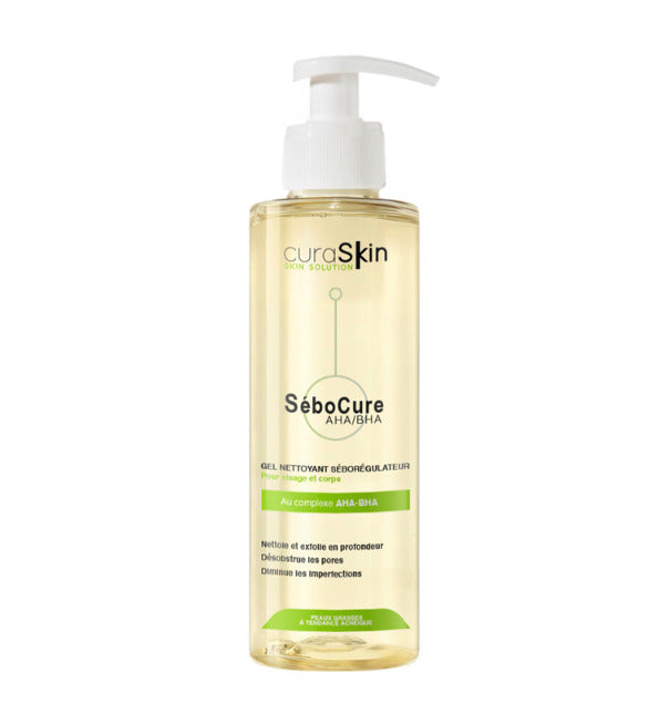 KIN Curaskin Sebocure Gel Nettoyant Séborégulateur 200ml