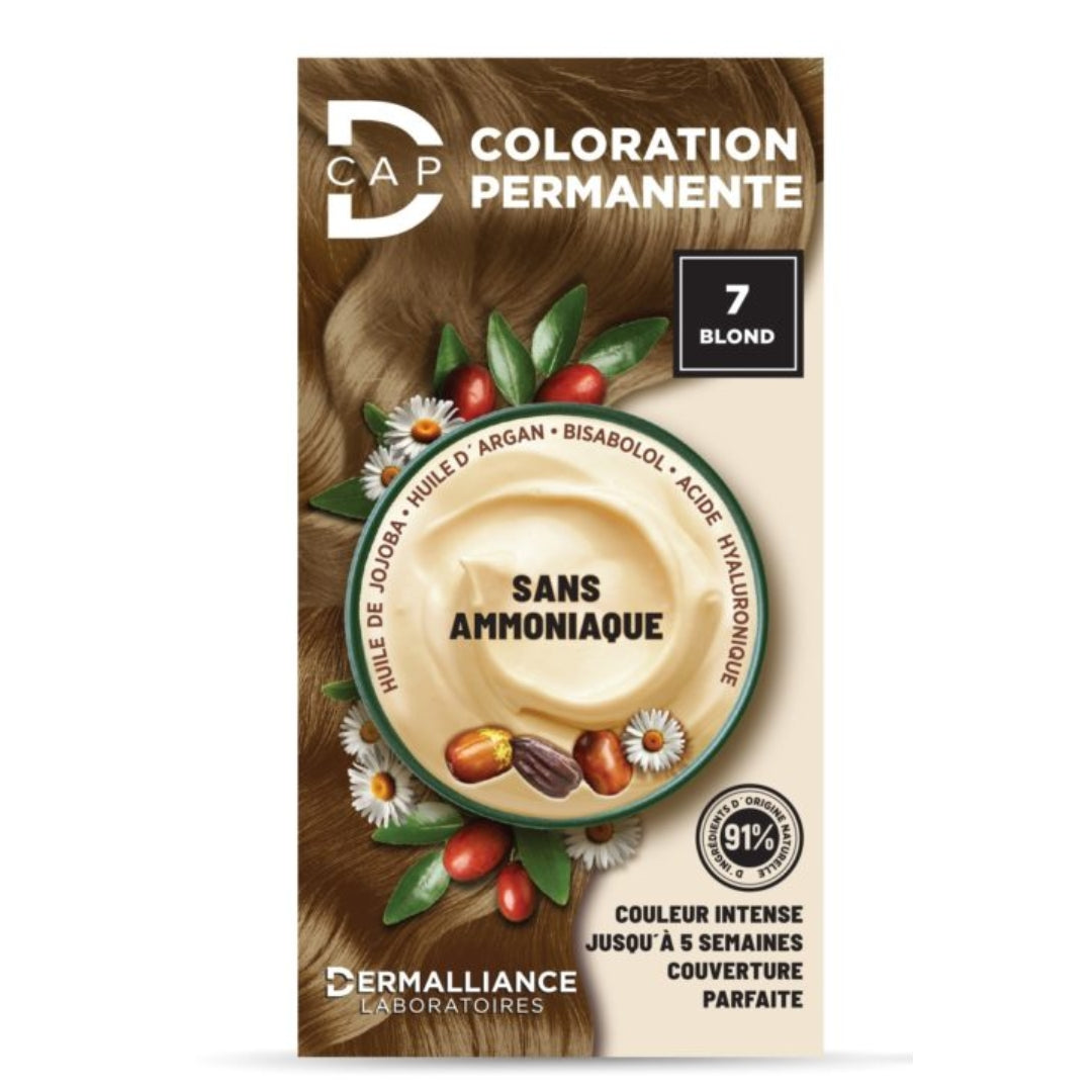 D-CAP Coloration Permanente N°7 Blond Naturel - Couverture Cheveux Blancs