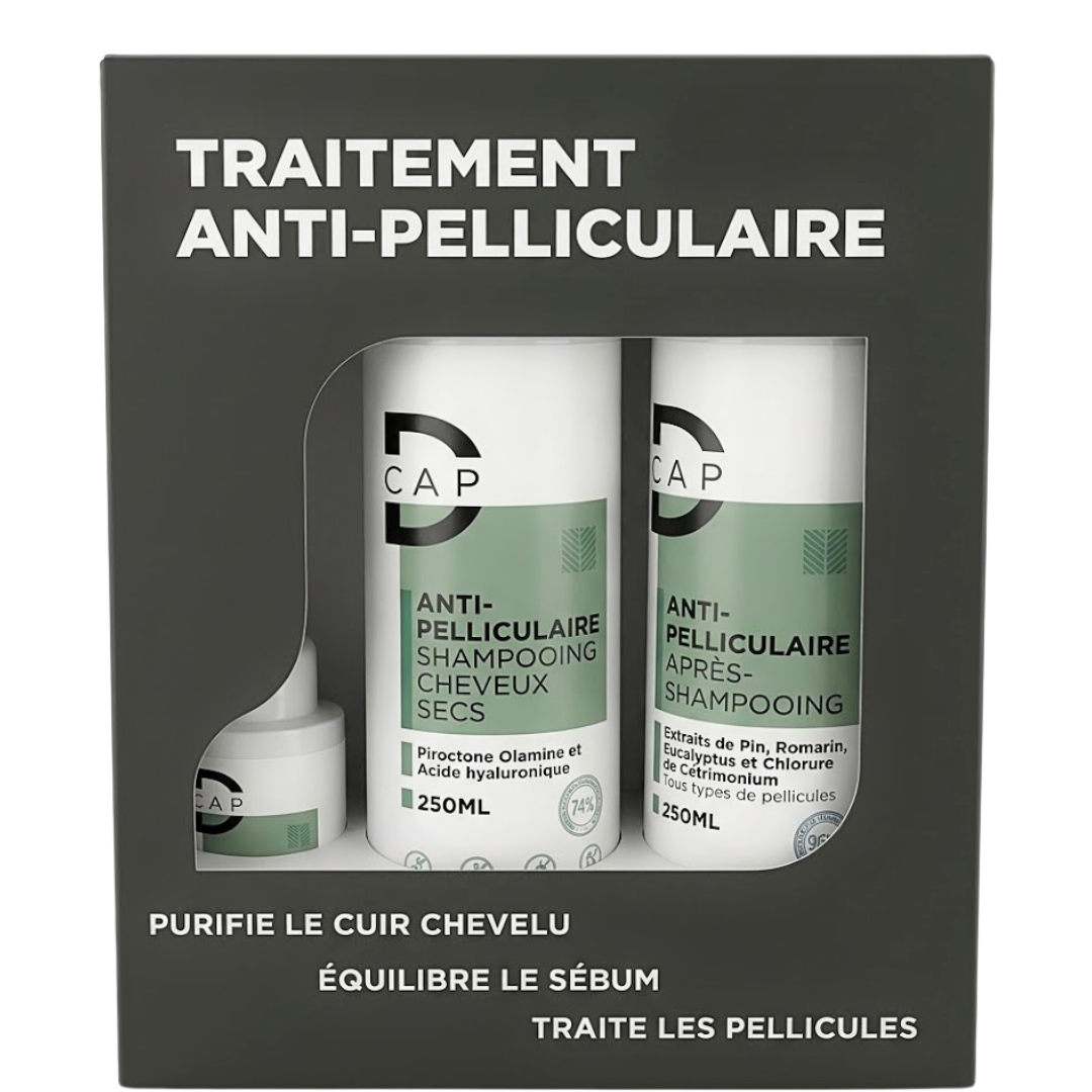 D-Cap Shampoing Cheveux Gras 250ml+Apres Shampoing 250ml+Ser