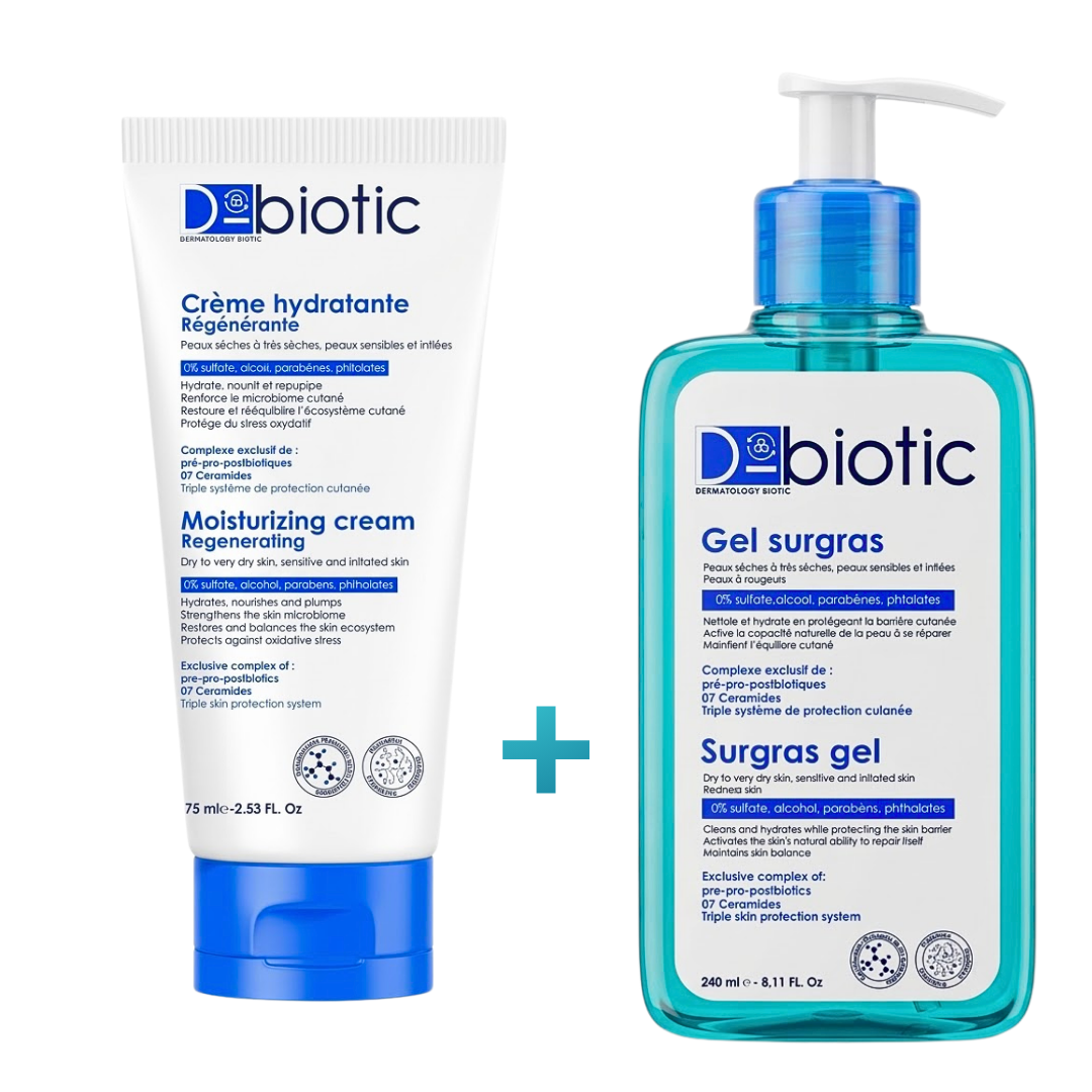 D-Biotic Coffret Crème Hydratante Gel Surgras Corps