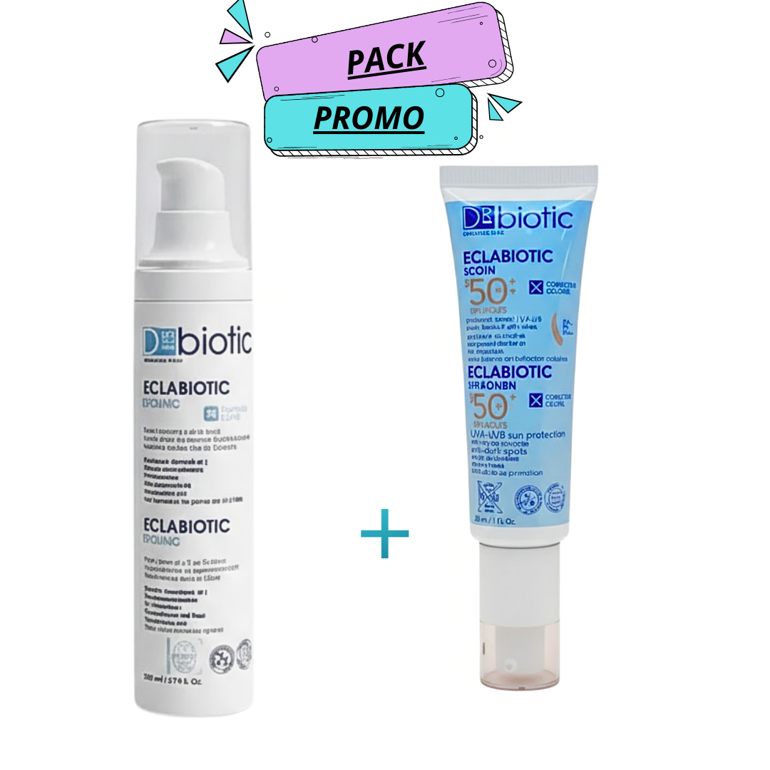 D-Biotic Eclabio Intense + حزمة وجه واقي شمس ملون فاتح جدًا