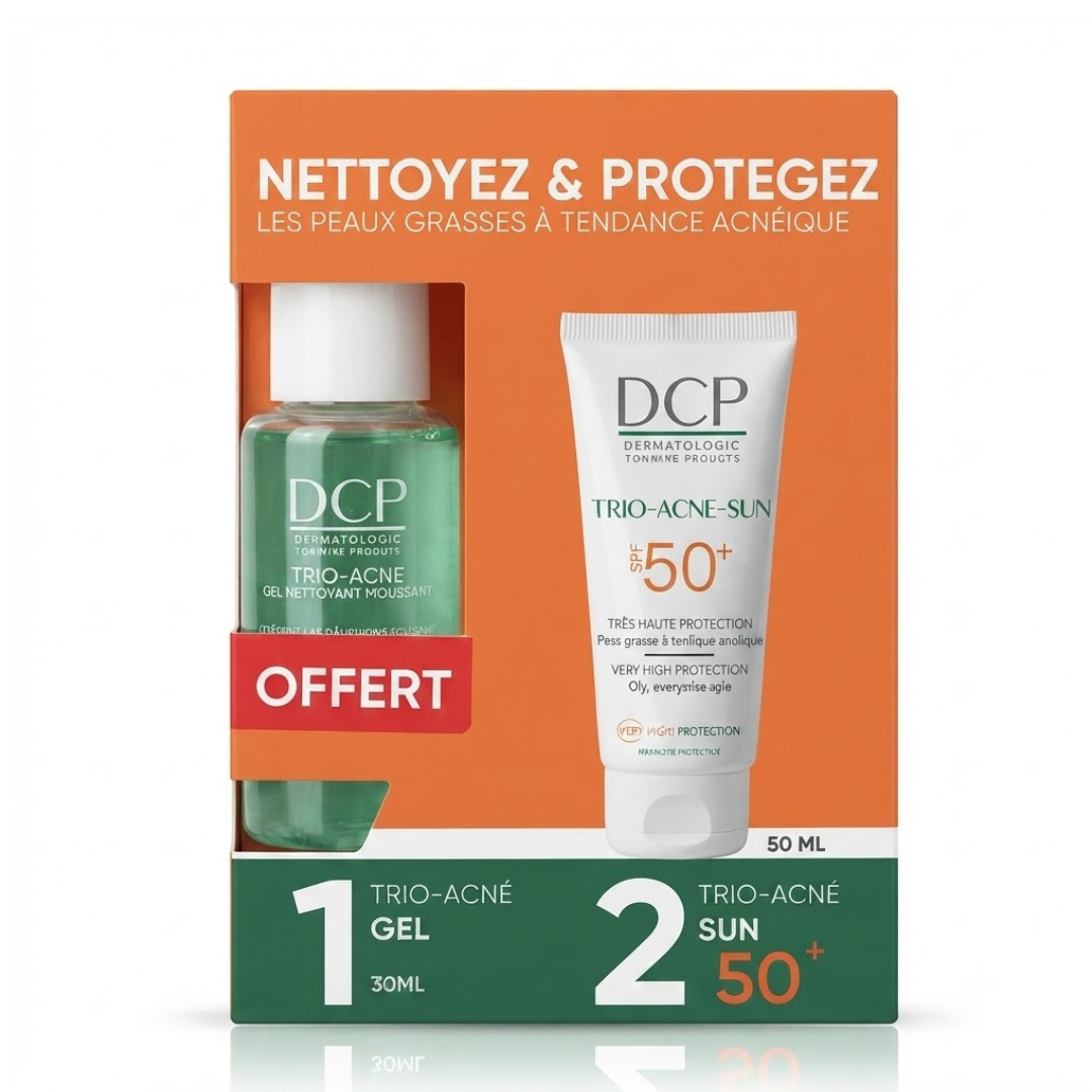 DCP Duo Peaux Grasses à Tendance Acnéique Écran Solaire Trio