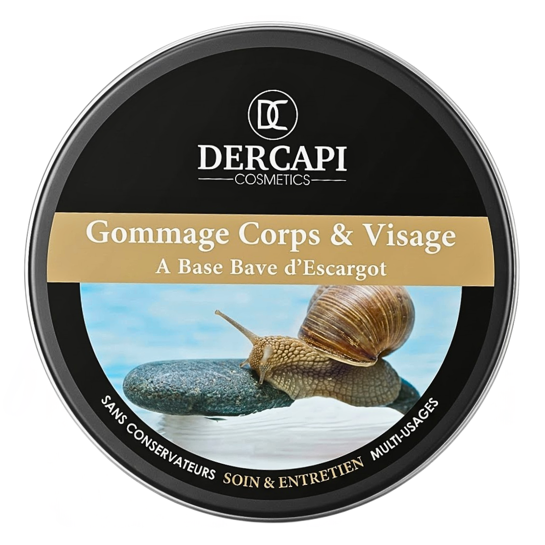 Dercapi Gommage à la Bave d'Escargot Corps et Visage 200ml