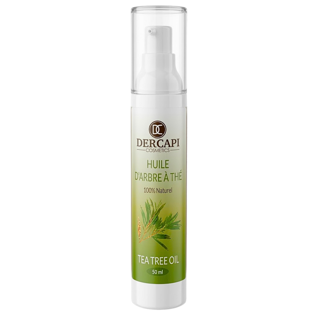 Dercapi Huile d'Arbre à Thé 50ml - Soin Assainissant Peau & Cheveux
